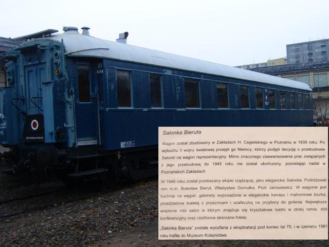Muzeum Kolejnictwa - salonka Bieruta