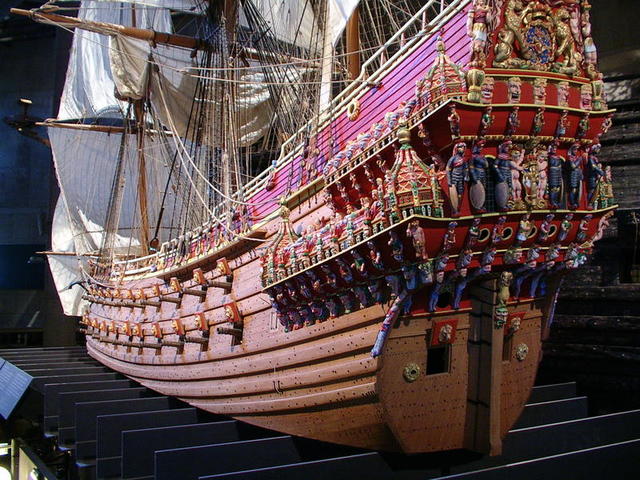 Model okrętu Waza - kolorystyka