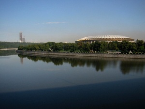 Panorama znad rzeki Moskwy