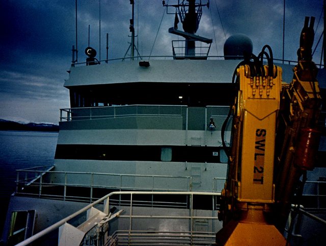 W noc  polarną na  norweskim  statku  R.V. "Johan  Hjort"