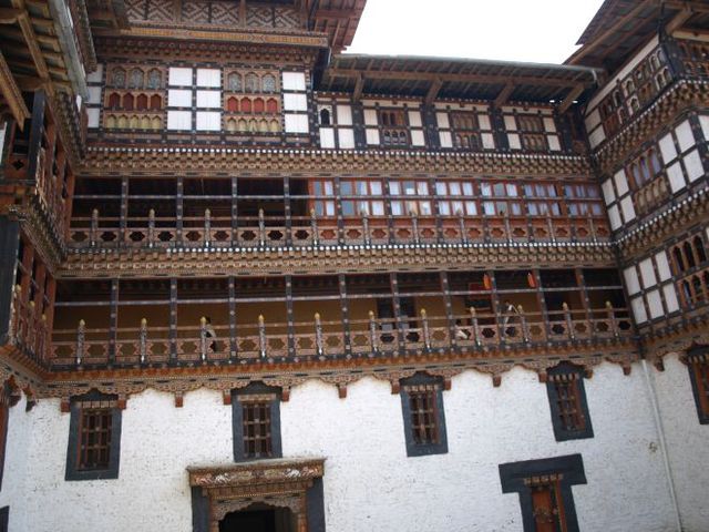 Architektura wewnątrz Dzongu