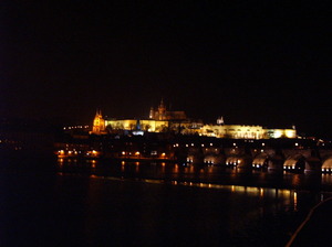 Praga - Most Karola w nocy