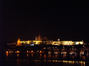 Praga - Most Karola w nocy 