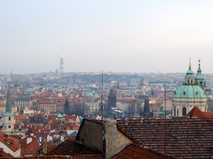 Hradczany - widok na Pragę