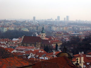 Hradczany - widok na Pragę