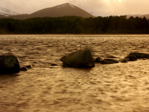 o zachodzie - Loch Morlich