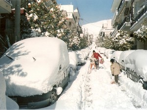 Zima w Atenach
