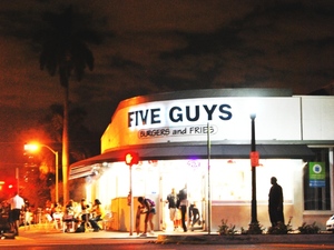 5 guys Miami Beach