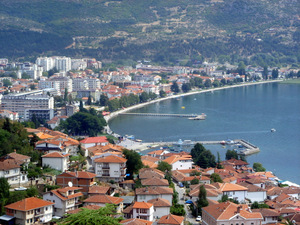 Widok na Ohrid z twierdzy