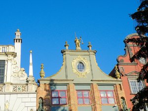 Gdańsk-zima 2009 - Kamieniczka  Panienki  z  Okienka na  Długim Targu