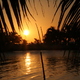 Belize, wyspy, zachód słońca