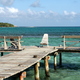 Belize - gdzieś na kolejnej wyspie.. klimatyczny pomost