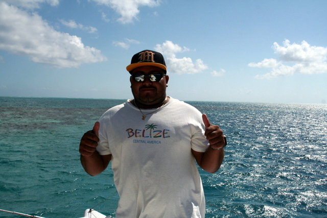 Belize - nasz Divemaster na Blue Hole:)