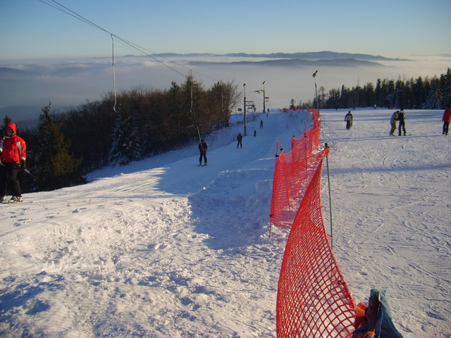 Jaworzyna Krynicka zimą 