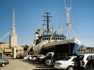 Tasmania - Hobart -R.V. Southern  Surveyor - statek  badawczy