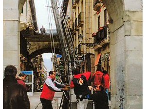 San Sebastian - to też stolica  festiwali filmowych - kręcenie  filmu