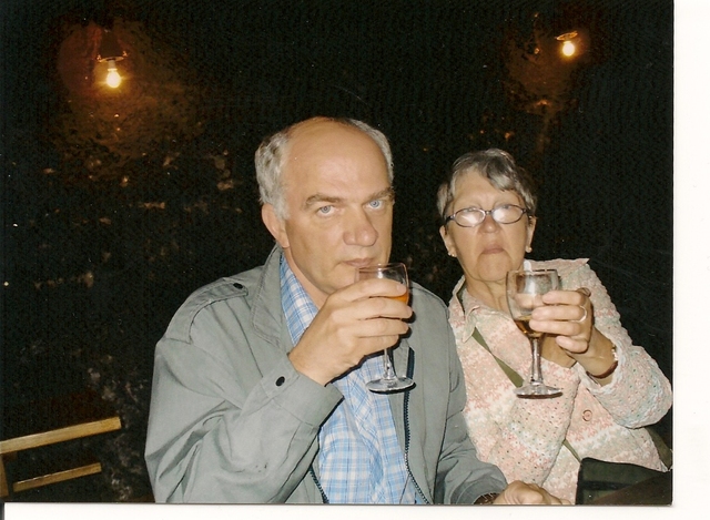 Podczas degustacji wina w Tokaju.