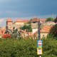 Egri Var widziany z egerskiej starówki