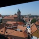 widok z murów zamkowych na Eger