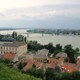 widok ze skarpy zamkowej na Dunaj