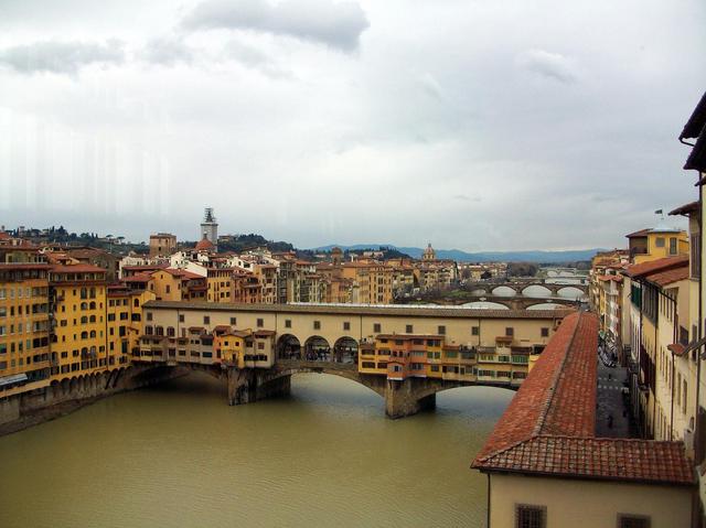 Widok z Uffizi, Florencja