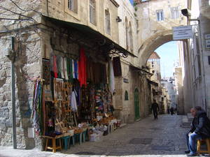 Ulice starej Jerozolimy to bazar