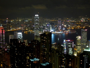 Hong Kong panorama z Wzgórza Wiktorii