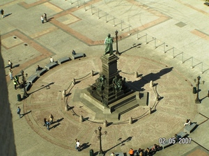 Kraków - Widok z Wieży na Kościele Mariackim