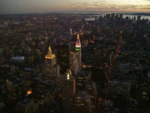 Widok na dolny manhattan z Empire State Building