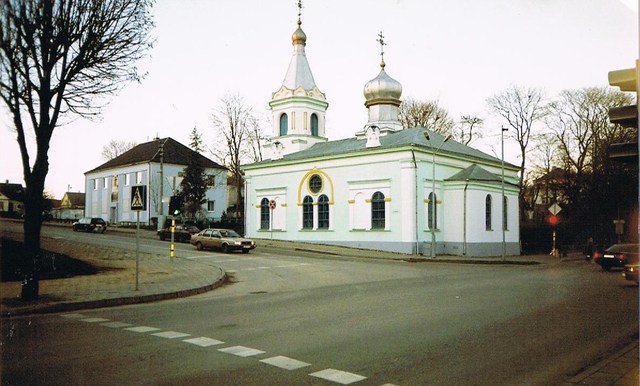 Cerkiew w centrum Kiejdan