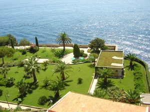 widok sprzed muzeum oceanografii w Monaco