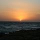 zachód słońca na plaży w Larnace