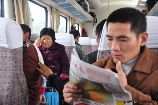 Chińczycy w pociągu