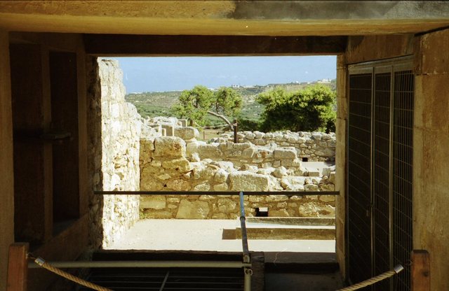 Knossos -ruiny  pałacu  króla  Minosa