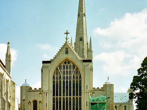 Norwich-Katedra...przywieziona  z  Francji