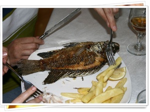 a to najpyszniejsza ryba świata - zdaniem Młodego - ryba św. Piotra 