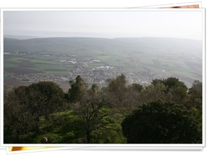 krajobraz Galilei - widok z góry Tabor 