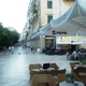 Korfu, samo serce miasta przygotowujacego się na wieczór