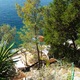 Korfu, plaża na klifie