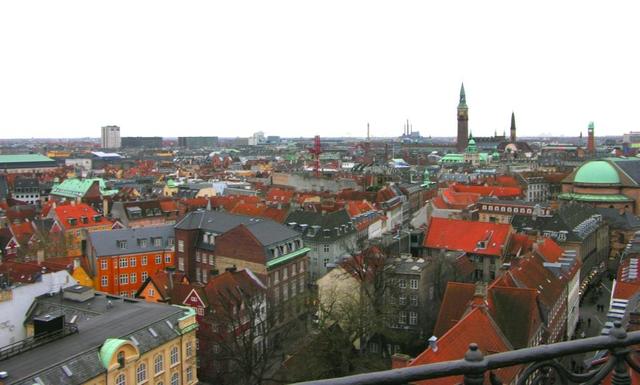 Kopenhaga, panorama grudniowa