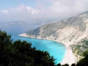 Kefalonia, rajska plaża Myrtos