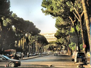 Rzym - Viale  di  Terme di  Caracalla