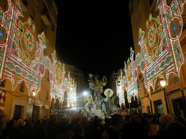 Walencja iluminacje ulic