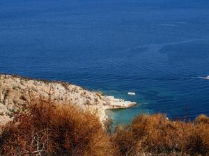 Korfu, w dole morze