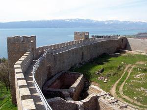 Ruiny Zamku, Ohrid, Macedonia