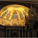 Bazylika św. Pawła za Murami - mozaika w absydzie i fragment baldachimu nad ołtarzem 
