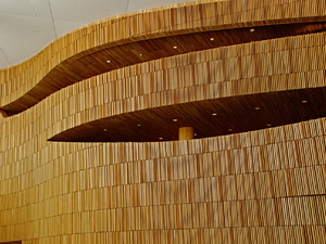 Opera house, drewno bukowe
