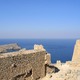 Lindos widok z Akropolu na morze