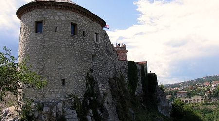 Rijeka wzgórze i zamek Trsat