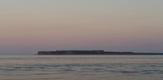 Fort George po zachodzie ...